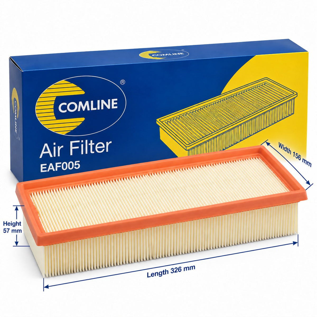 Comline Air Filter – Fiat Ulysse, Ducato, Scudo – Citroën C5, Peugeot 406 – EAF005