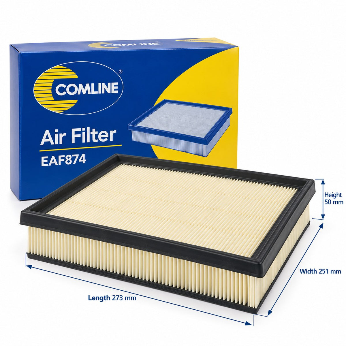Comline Air Filter – BMW 5 Series from 1997, X1 from 1997 and other models – EAF874