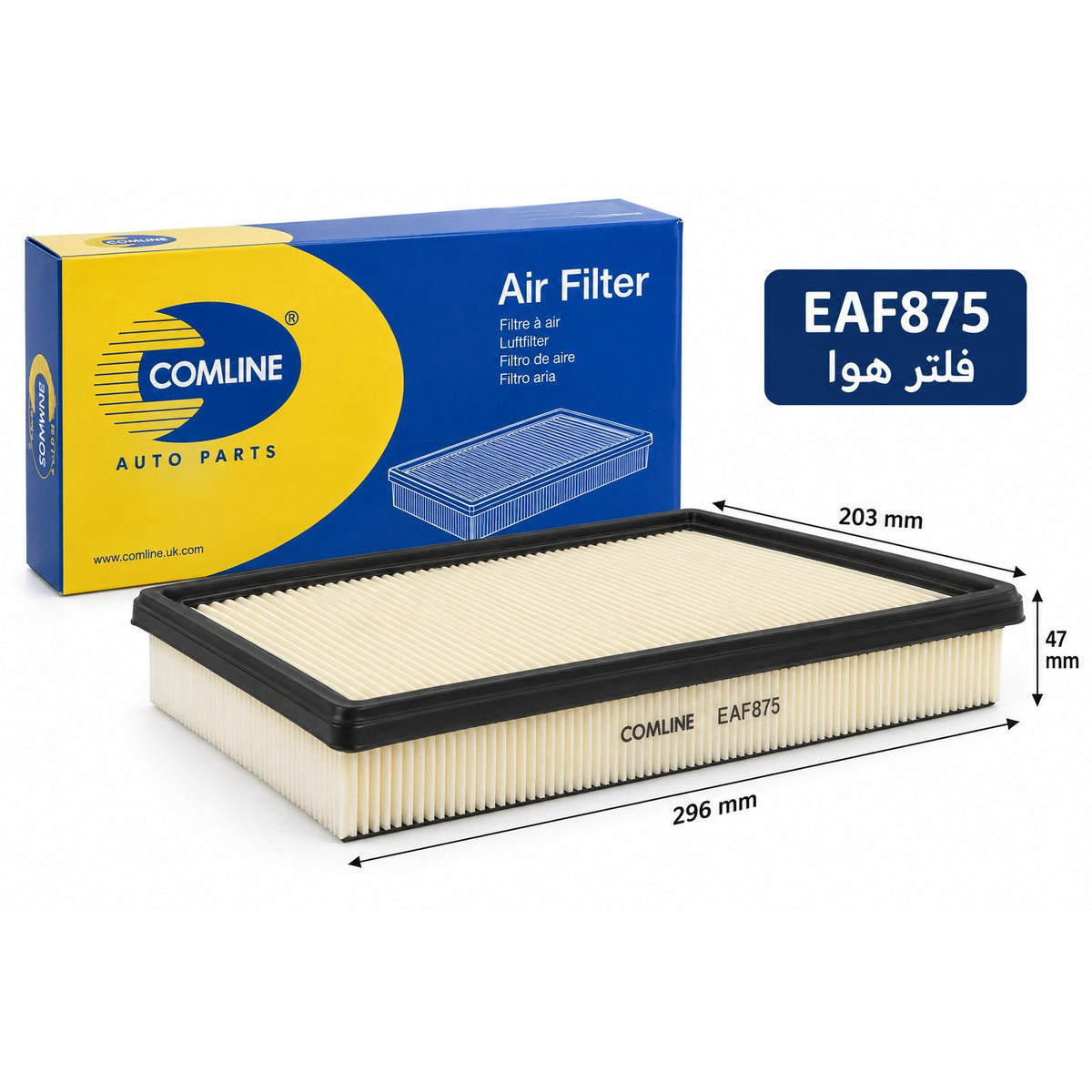 Comline Air Filter – BMW 5 Series 2.5 3.0 2010 – EAF875