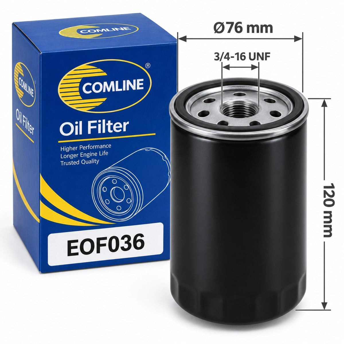 فلتر زيت كوملاين – أودي A4، A6، فولكس فاجن جولف 4، باسات 1.8 – 2.0 – EOF036